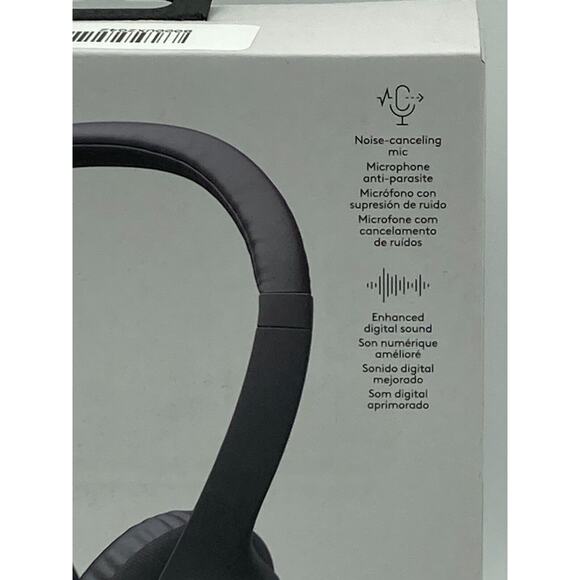 Logitech H390 Over-Head Comfort USB Headphones Noise-Canceling Microphone - NEW - Picture 4 of 7